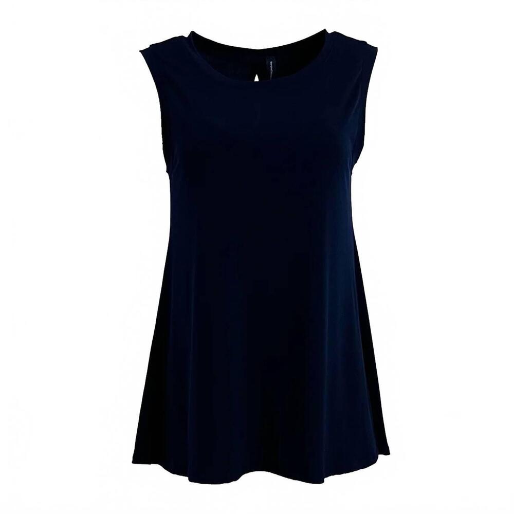 NEW STORYLINE COLLECTION women's keyhole top in navy